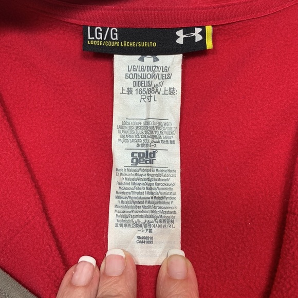 Under Armour Camo & Pink Loose Fit Quarter Zip Large - Picture 9 of 10